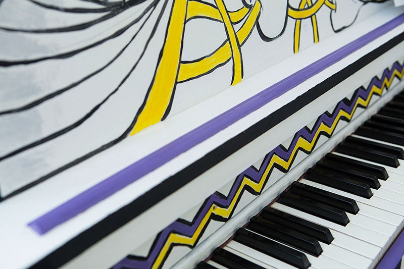 Piano at Play Me, I'm Yours at CWRU