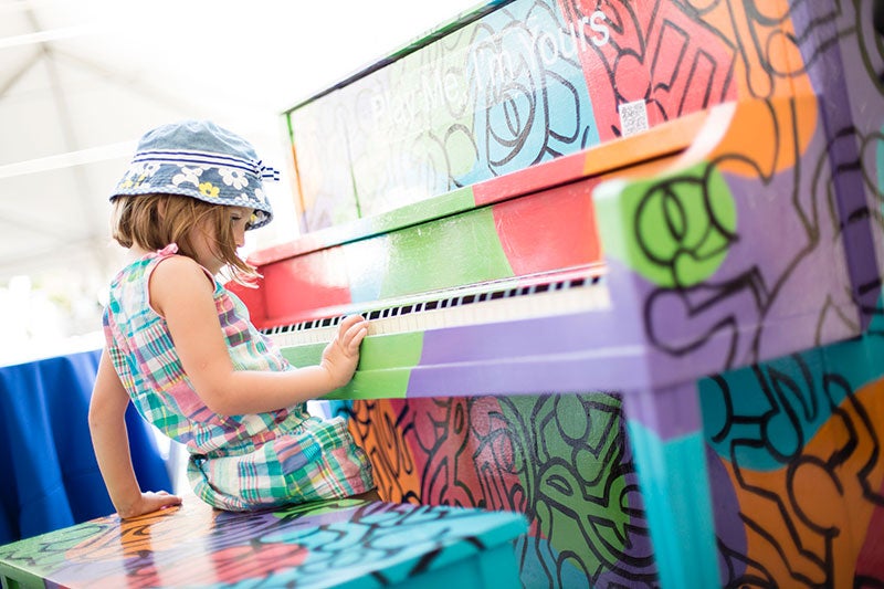 Piano at Play Me, I'm Yours at CWRU