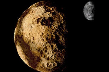 Pluto and its moon, Charon