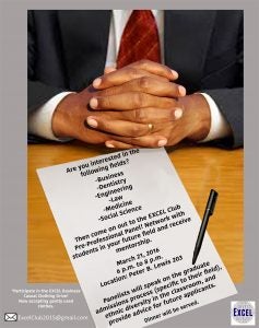 Pre-Professional Panel flyer
