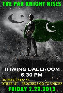 "Pak Night Rises" event flier