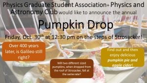 Pumpkin Drop flyer