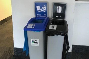 Photo of recycling center at Progressive Field