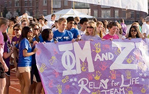 Students at CWRU Relay For Life