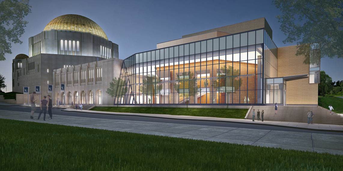 Rendering of the Milton and Tamar Maltz Performing Arts Center CWRU