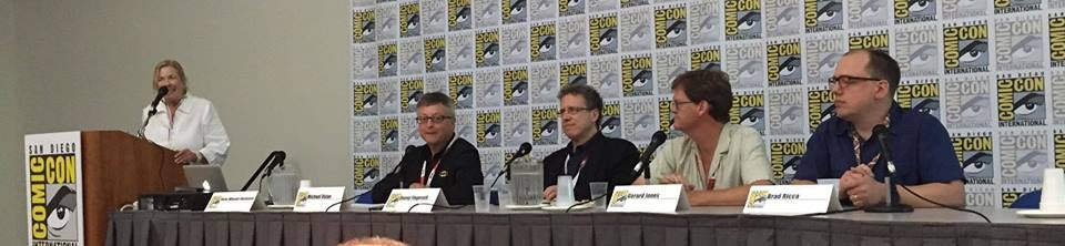 Brad Ricca speaking at Comic-Con