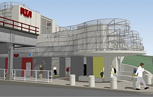 Rendering of the new rapid station