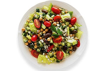 Photo of a Greek Salad from Sally the salad robot