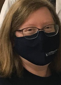 Photo of Case Western Reserve's University Health and Counseling Services Executive Director Sara Lee wearing a mask