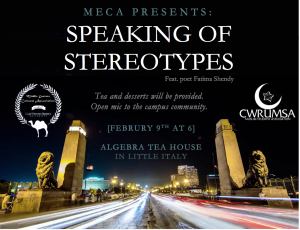 Speaking of Stereotypes Culture Night flyer