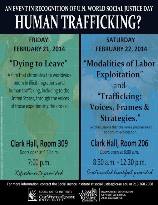CWRU Social Justice Day event flier