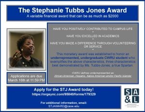 Stephanie Tubbs-Jones Award call for applications flyer