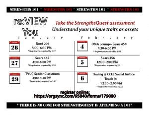 Strenghts 101 workshops flyer