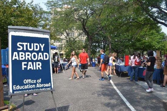 photo of the Study Abroad Fair at CWRU