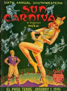 Photo of the 1941 Sun Bowl program