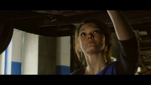 Scene from senior Andrew Santin's "The Frontier"