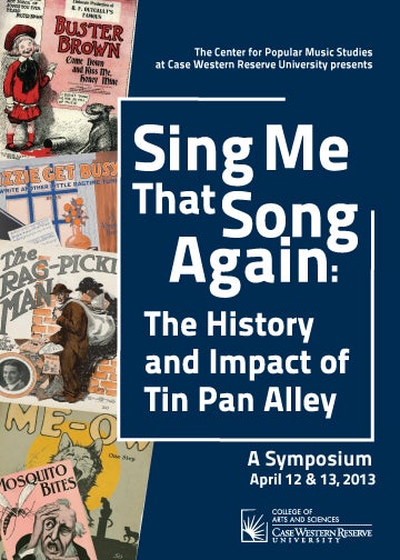 tinpanPCfrontFINAL Flier for Tin Pan Alley event at CWRU
