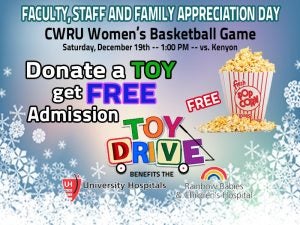 Athletics toy drive flyer