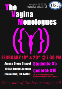 The Vagina Monologues flyer