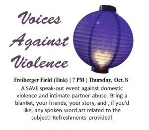 Voices Against Violence flyer