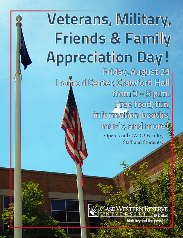 veteranposter2 Poster for Veterans, Military, Friends and Family Appreciation Day at CWRU