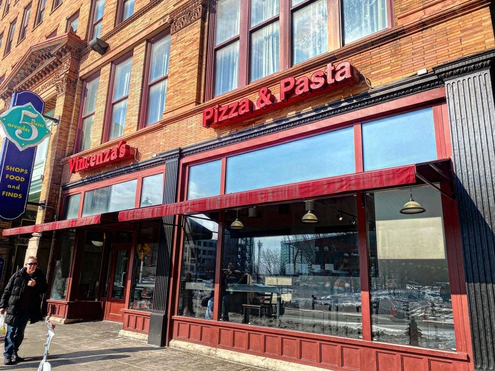 Exterior storefront of Vincenza’s