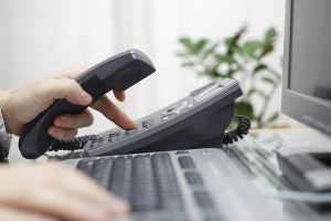 dialing on a phone