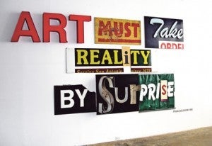 Artwork on display