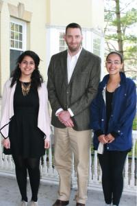 Eric Chilton with his award-winning students