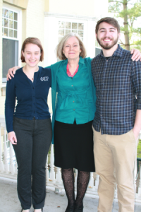 Professor Cowart with her award-winning students