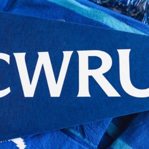 A pennant with the CWRU logo
