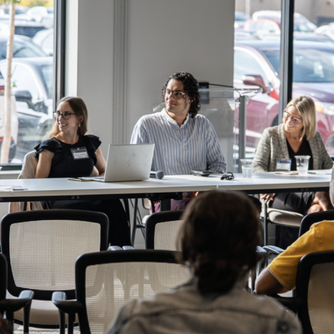 Reproductive symposium panelists and attendees
