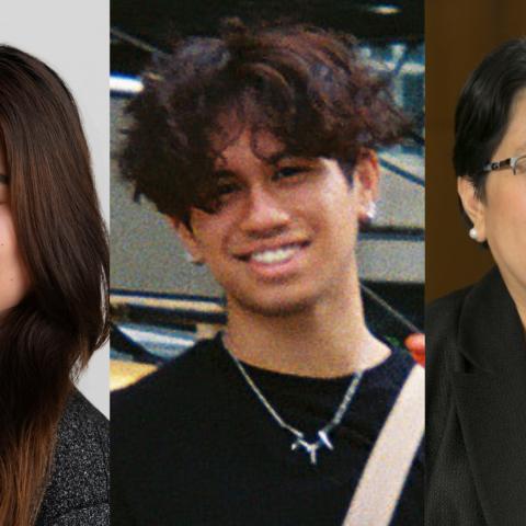 Compilation photo of Renee Gale Lapurga, Benjamin Garcia and Anna C. Samia.