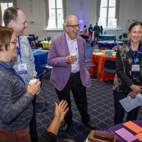 Photo of Weatherhead School of Management alumni at a homecoming reunion event