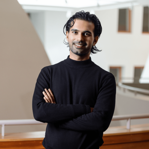 Aasif Shah in the Peter B Lewis Building