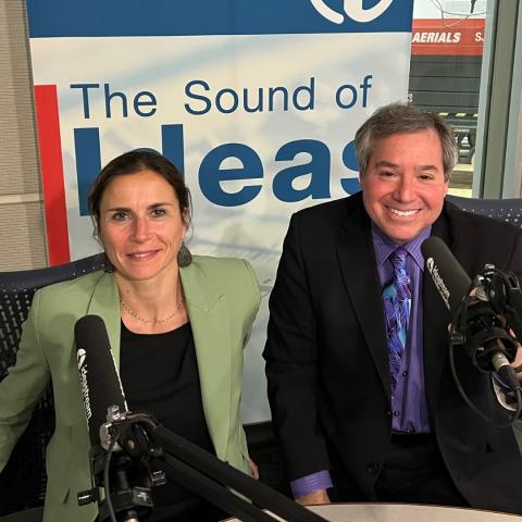 Michael Scharf and guest speaker for Talking Foreign Policy radio show.