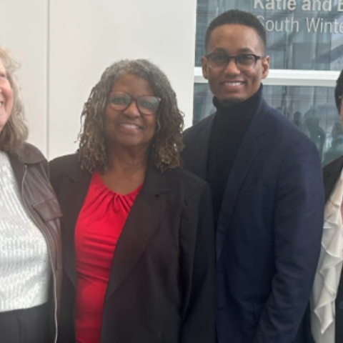Chris Winkelman, Betty Napoleon, Dean Ronald Hickman and Mary Quinn Griffin