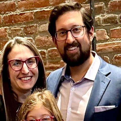 Sarah Gutin Barsman (pictured left) with family.