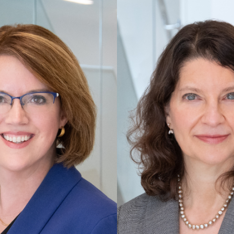 Headshots of Cassandra Burke Robertson and Sharona Hoffman