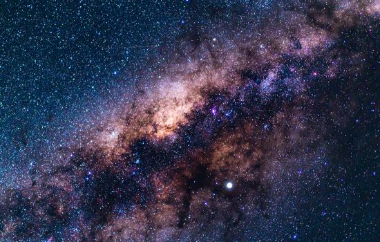 Photo of the Milky Way galaxy on a clear night