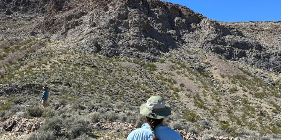Patricia Carrig in Death Valley
