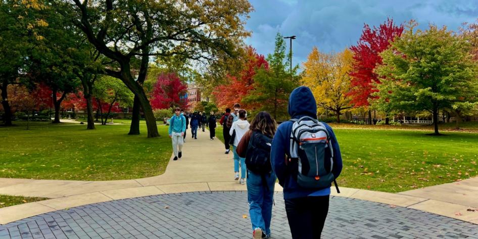 Fall paints Case Quad with a vivid palette of autumn colors each year. Photo by Ify Chidi.