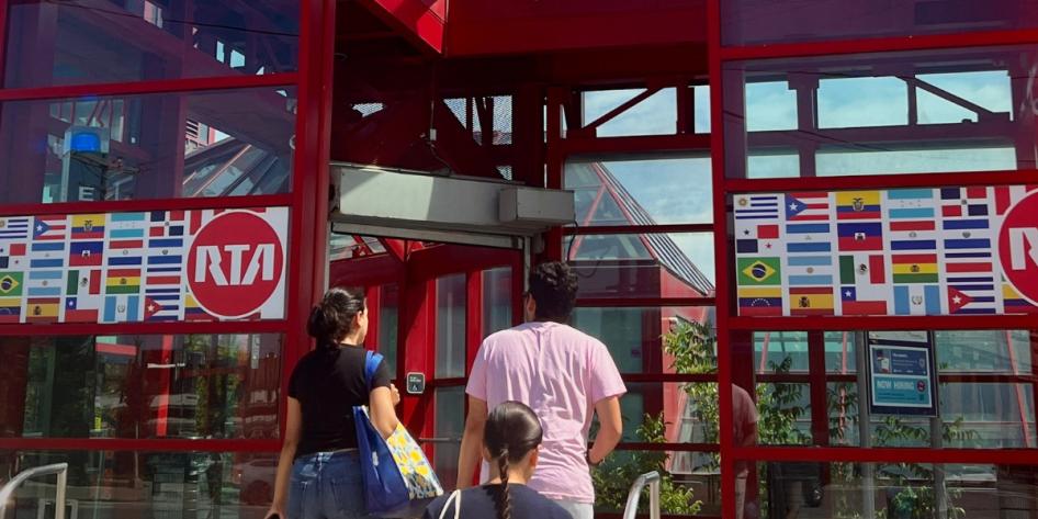 The bustling Ohio City Regional Transit Authority stop, a gateway to one of Cleveland’s vibrant neighborhoods. Photo by Ify Chidi.