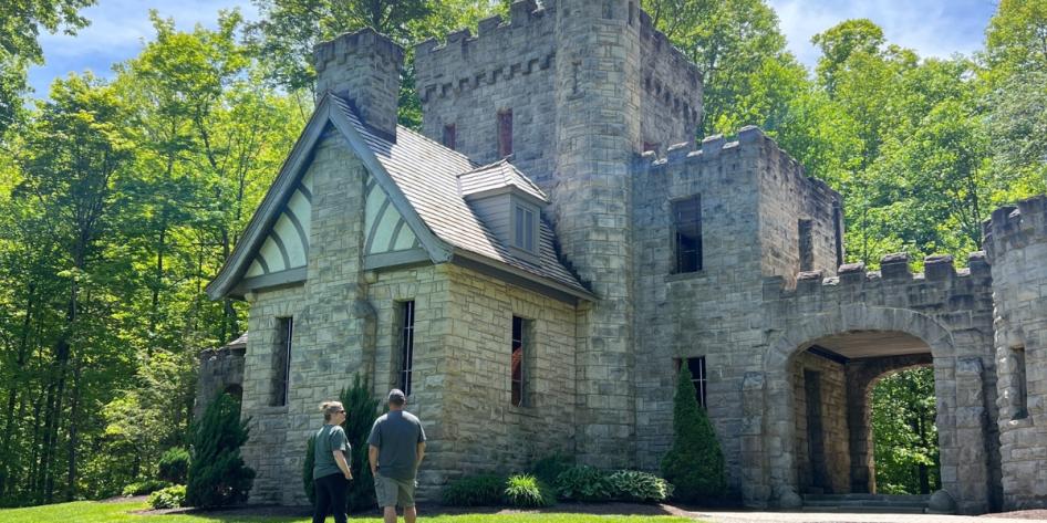 Squire’s Castle stands timeless among the lush greenery of Cleveland Metroparks’ North Chagrin Reservation, as seen through Ify Chidi’s lens.