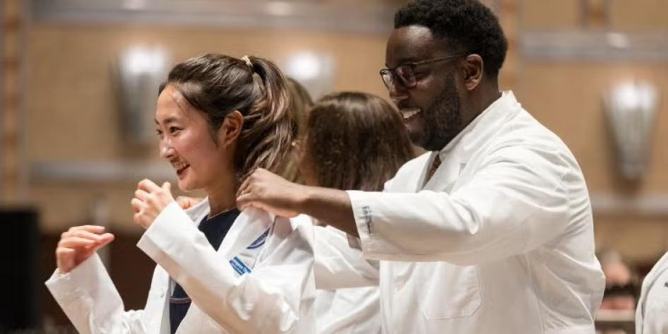 CWRU students at White Coat Ceremony