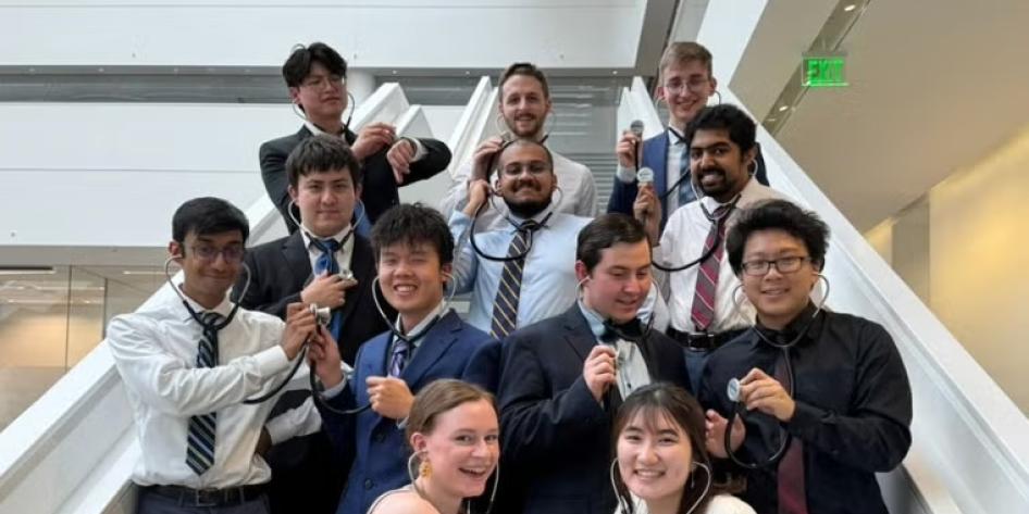 CWRU students at White Coat Ceremony