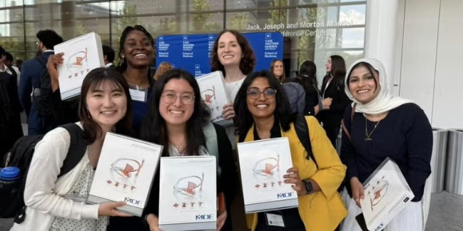 CWRU students at White Coat Ceremony