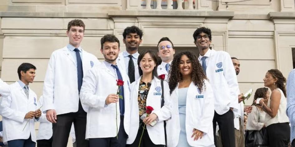 CWRU students at White Coat Ceremony