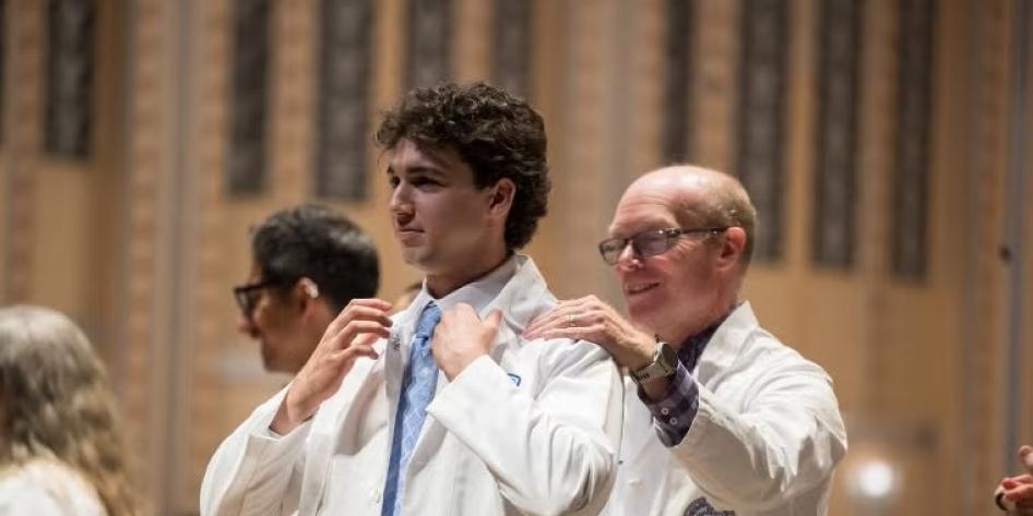 CWRU students at White Coat Ceremony