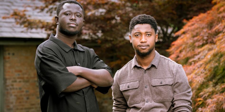Two founders of Cocoa Potash, Ibrahim Quagraine (pictured right) and Prince Baffour Agyei (pictured left).  
